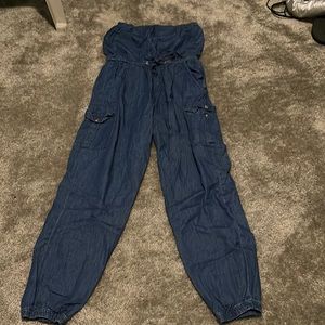 Denim appearing jumper!